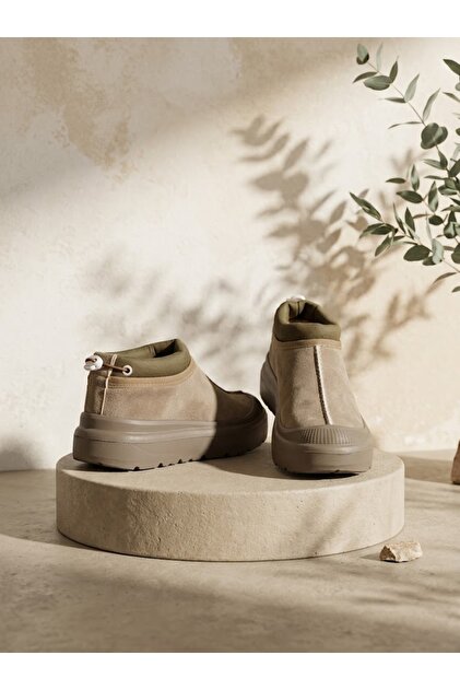 SİBİRYA 3 GÜNLÜK KÜRKLÜ KALIN TABAN KISA RAHAT ORTOPEDİK SÜET GÖRÜNÜMLÜ (SU GEÇİRMEZ) BOT