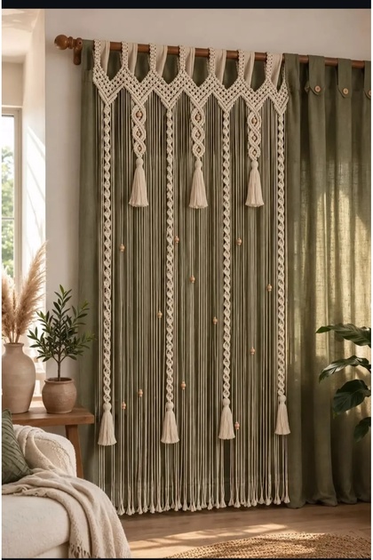 Macrame Backdrop Curtain