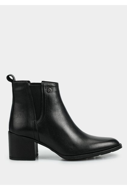 Black Leather Women's Boots