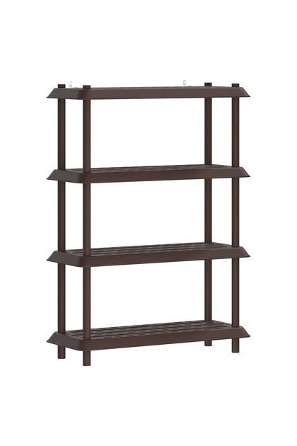 Unitate de rafturi 4 niveluri 100 x 40 x 136,5 cm PP Maro