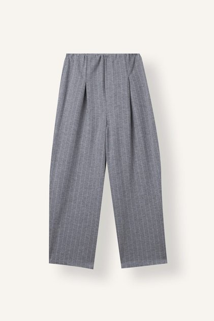 Striped Pleated Wide Leg Elastic Waist Pants for Girls I8716A826Au