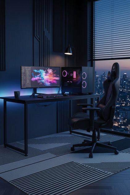 160x60cm Oyuncu Masası | Çalışma Masası | Ayarlanabilir Ayak | Gamer Desk