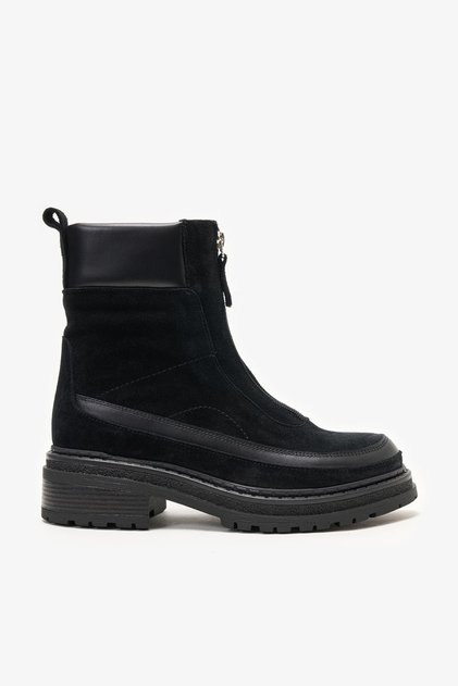 Sloan Black Suede-Leather Women's Boots