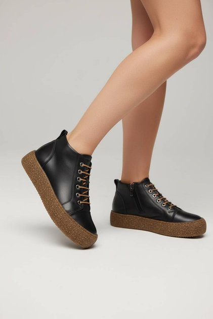 Genuine Leather Full Orthopedic Heel Spur Supported Comfortable Women's Boots