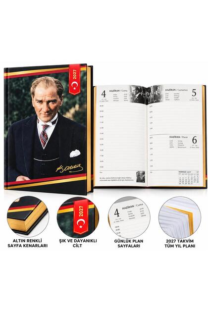 Hard Cover 17X24 Atatürk Agenda 2027 Lined