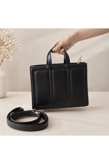 Urban Chic Designed Zippered Shoulder and Hand Bag with Strap