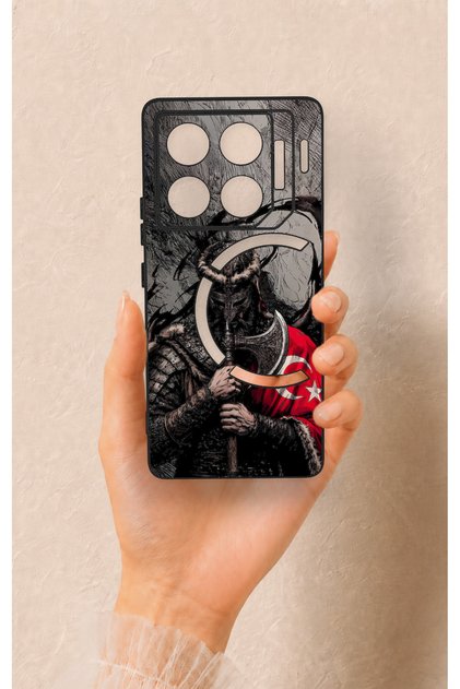 Infinix Gt 20 Pro Compatible Turkish Warrior Patterned Silicone Case