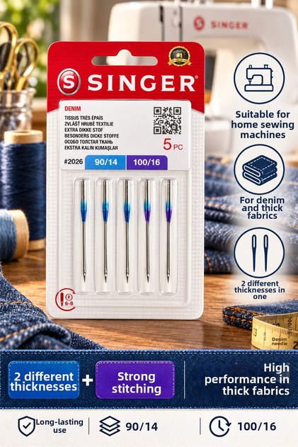 Singer Sewing Needle 2026, Home Type Machine Needle, Singer Sewing Needle Size 14 and 16
