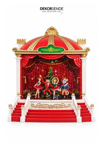 Christmas Snow Globe Illuminated Circus Model 22X25 cm