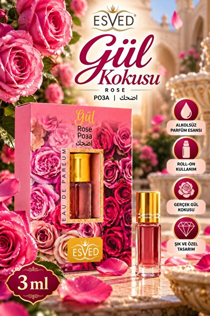 Gül Kokusu Parfüm Esansı Alkolsüz Esans 3Ml.