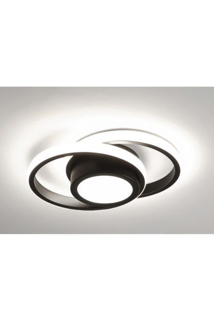 Lustra LED Negru cu 3 functii lumina/rece/calda/neutra