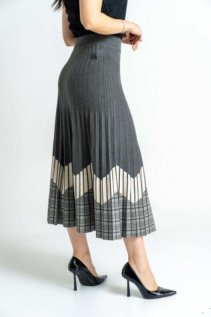Woven Midi Skirt with Print