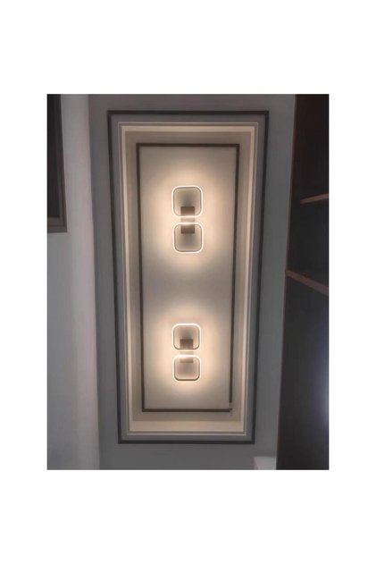 Plafonieră LED dimabilă, cu WiFi și telecomandă, 43 cm, negru