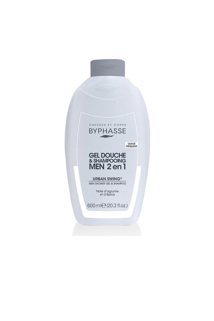 Șampon și Gel de Duș, Byphasse, Urban Swing Men, 2 în 1 Curățare, Prospețime de lungă durată, 600 ml