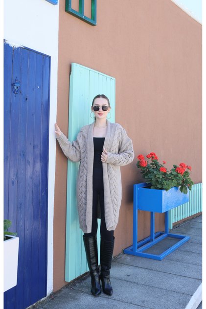 Nisum Hair Knitted Thick Cardigan
