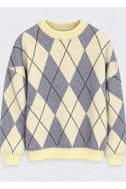Yellow Color Women's Oversize Knitwear