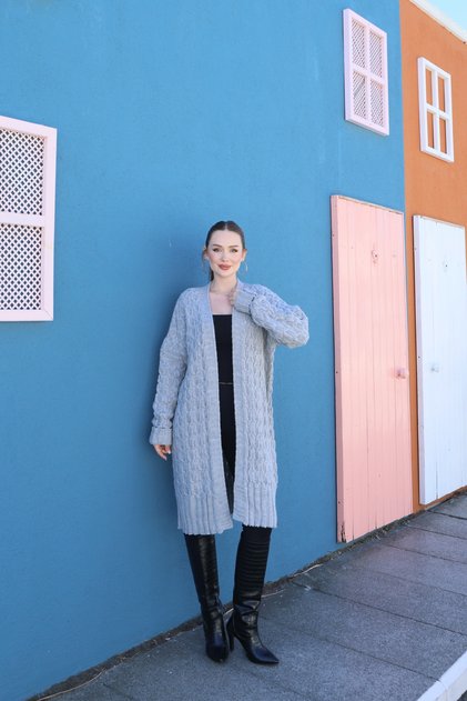 Thick Knitted Knitwear Cardigan