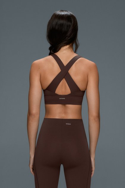 Light Touch medium-support crossover back bra