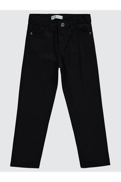 Sailboat Embroidered Pants for 6-9 Years Old - Black