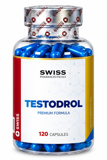 Testodrol Testo Booster Pct Tribulus, Resveratrol, Vitamin D3, Magnesium 120 Capsules