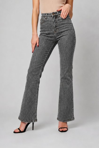 Women's Spanish Flare Jean High Waist Slimming Denim Pants