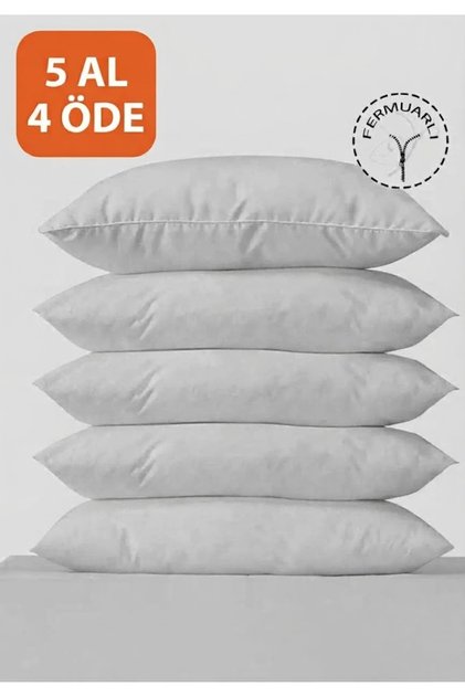 1 Piece 50*70 Cotton White Inner Pillowcase with Zipper Lining