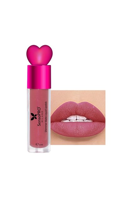 Ruj lichid Stardust Velvet Matte cu sclipici - SensoPRO Milano, Nebula Wine