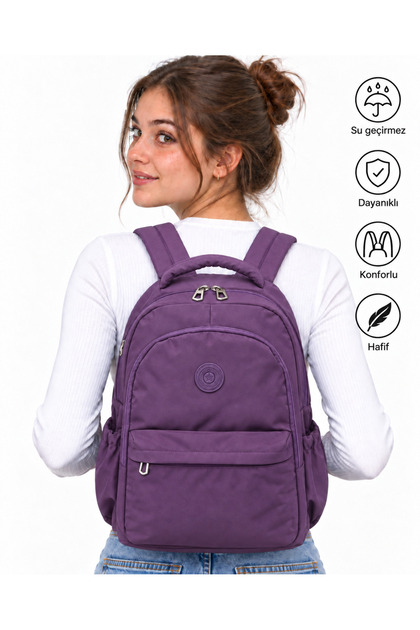 Backpack Moden Waterproof Purple School Backpack 2200