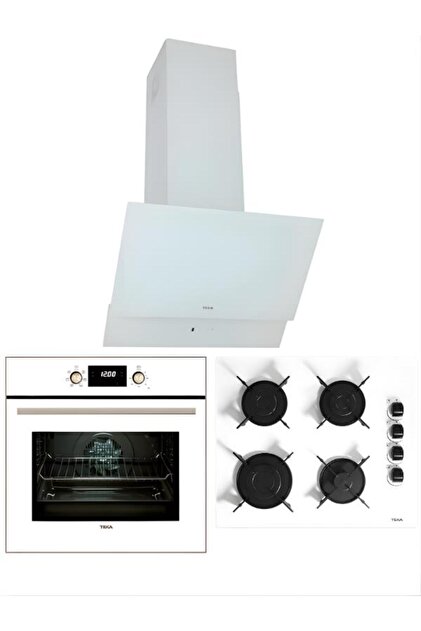Chef 6 Premium Beyaz Ankastre Set (GBE 64002 Ocak + HAK 627 Fırın + ATV 60 Davlumbaz)