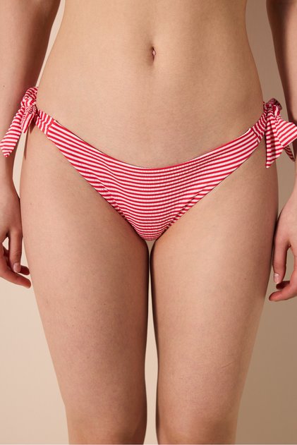 Patmos Brazilian Dokulu Çizgili Bikini Altı