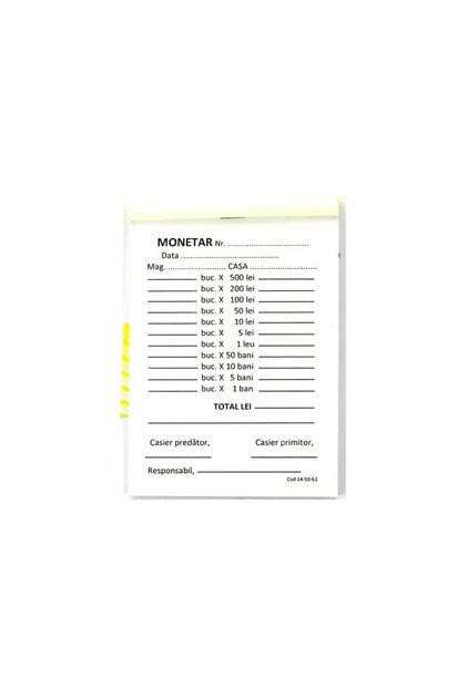MONETAR 2 COPIEURI AUTOCOPIANTE