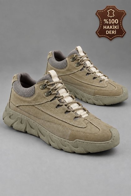 Mink Inner Outer Genuine Leather Short Men's Boots