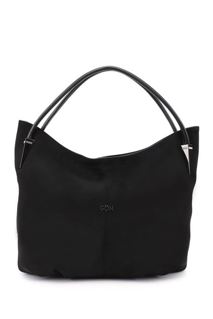 Women's Black Suede Shoulder Bag