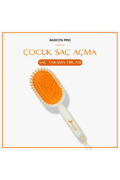 Children's Hair Detangling and Combing Brush Yellow - 46