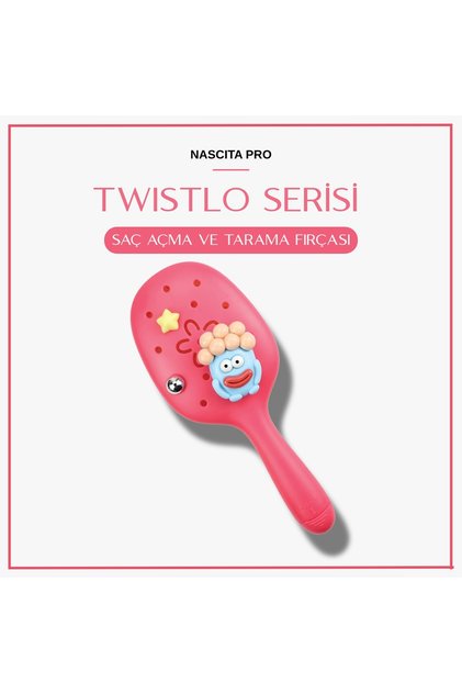 Twistlo Red Hair Brush - 59