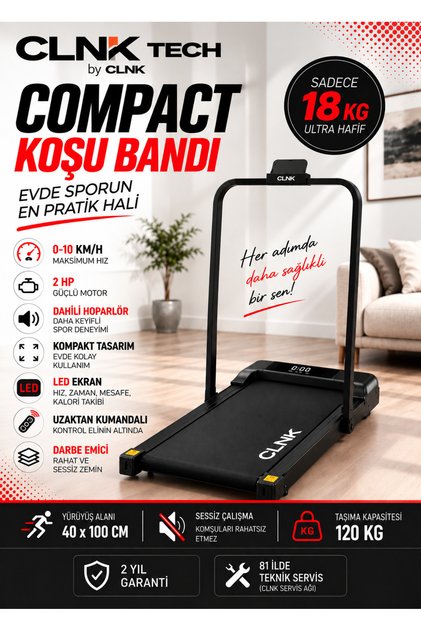 Güçlü 2 Hp Yürüyüş Ve Koşu Bandı Katlanabilen 120 Kilo Taşıma Kapasiteli 1-10 Km Hız Kumandalı