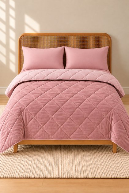 Çift Kişilik Welsoft Uyku Seti Peluş Yumuşak Çeyiz Seti 4 Parça (195x215cm Ölçülerinde)