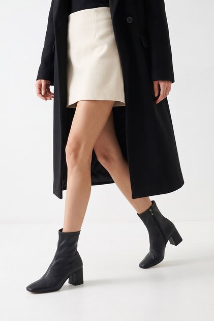 Women's Guzzi Stretch Short Boots - Black-Leather