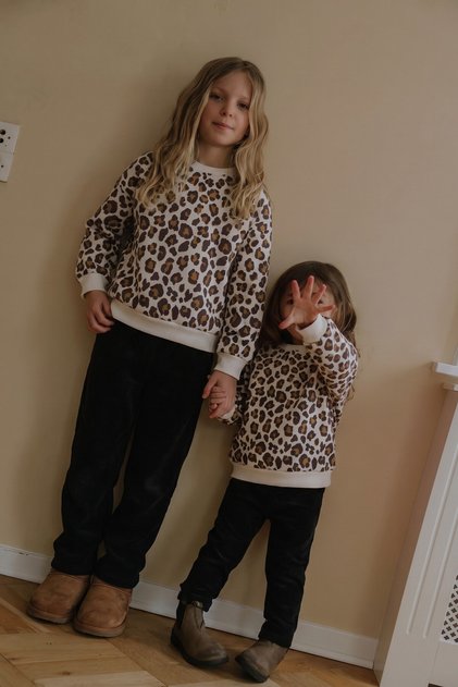 Velvet Leggings Sweatshirt Set 2-10 Years Off-White