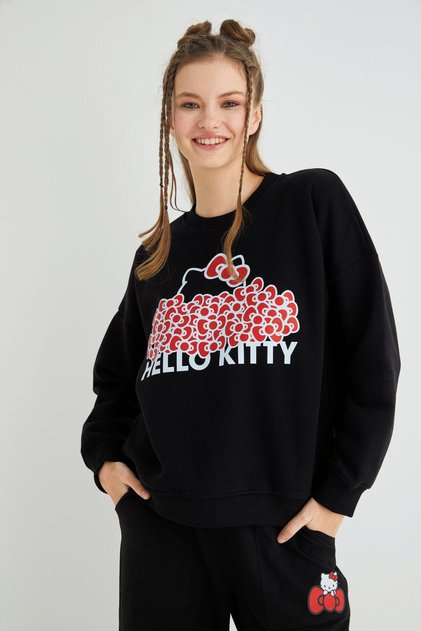 Licensed Printed Thick Oversize Fit Sweatshirt