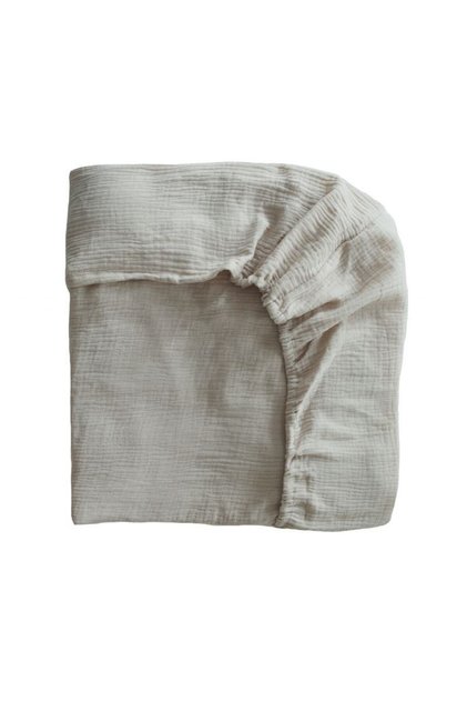 Bürümcük Muslin Elastic Sheet 70X110 cm 100% Organic Cotton - Stone