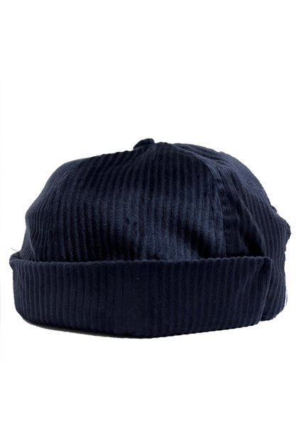 Unisex Corduroy Docker Brimless Cap Hat - Men Women Adjustable Buckle Sailor Winter Beret Beanie Cap