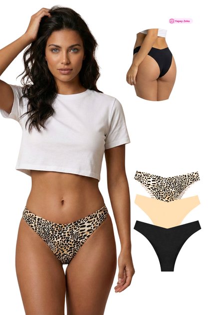 330 Women's Stitch-Free Laser Brazilian Panties Package V3-330