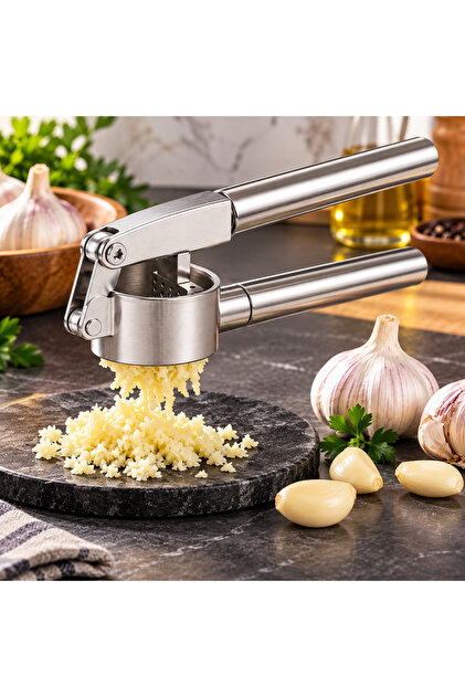 Garlic Masher with Stainless Steel Chamber