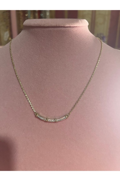 Accessory, Stone-Encrusted Xuping Gold Necklace