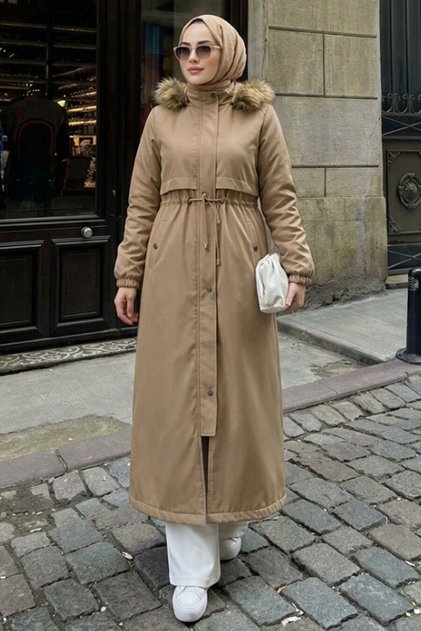Furry Mink Hijab Parka 60651V