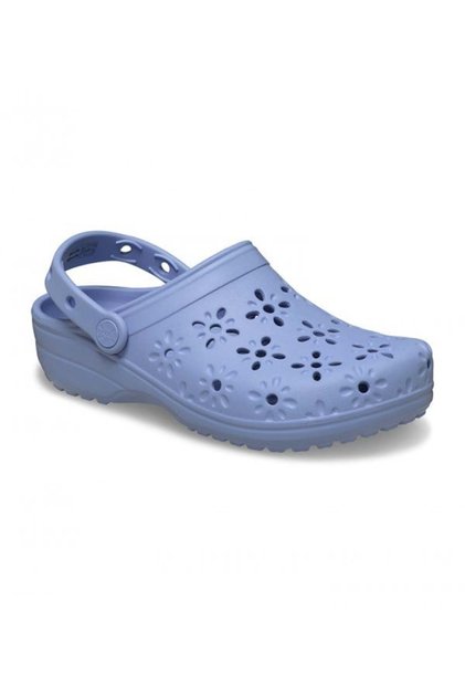 Classic Floral Cut Out Clog Lila Kadın Terlik 210927_453