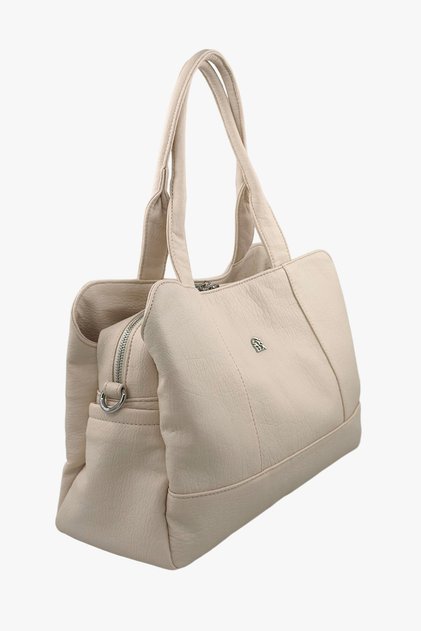 67-8098 Women's Beige Shoulder and Arm Bag