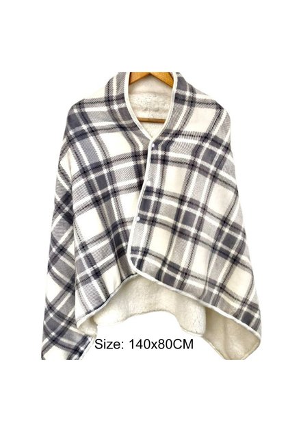 APWIKOGER Grey Wearable USB Heating Blanket Heated Shawl 3 Gears Multi-temp Knee Wrap Shawl Knee Wa