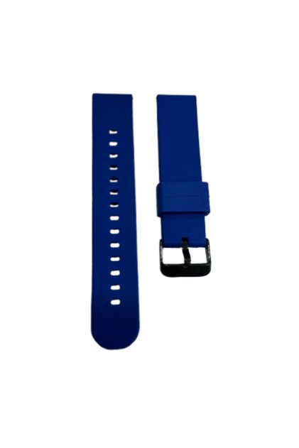 22mm Deep blue(black) Universal Watch Straps 22mm 20mm Quick Release Silicone Band Soft Rubber Wrist